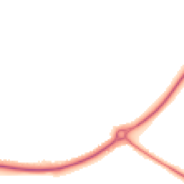 Night-time road noise heatmap for YO43 3DF