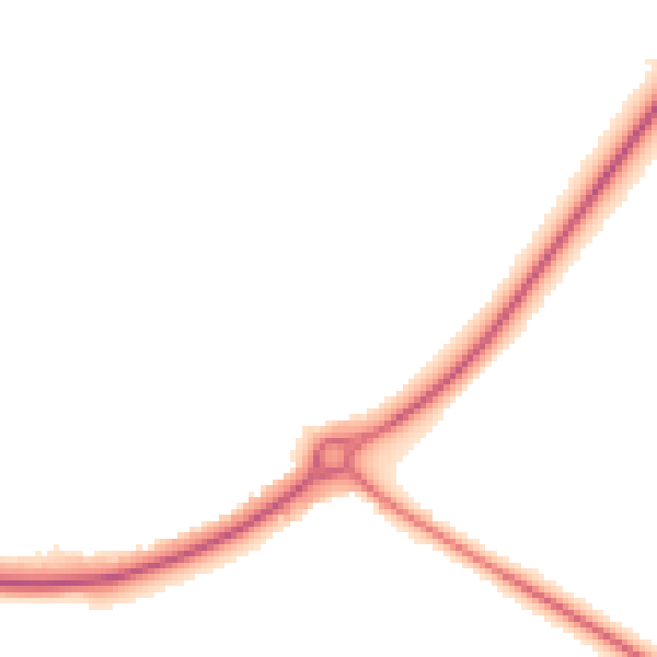 Night-time road noise heatmap for YO43 3DP