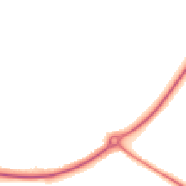 Night-time road noise heatmap for YO43 3DT