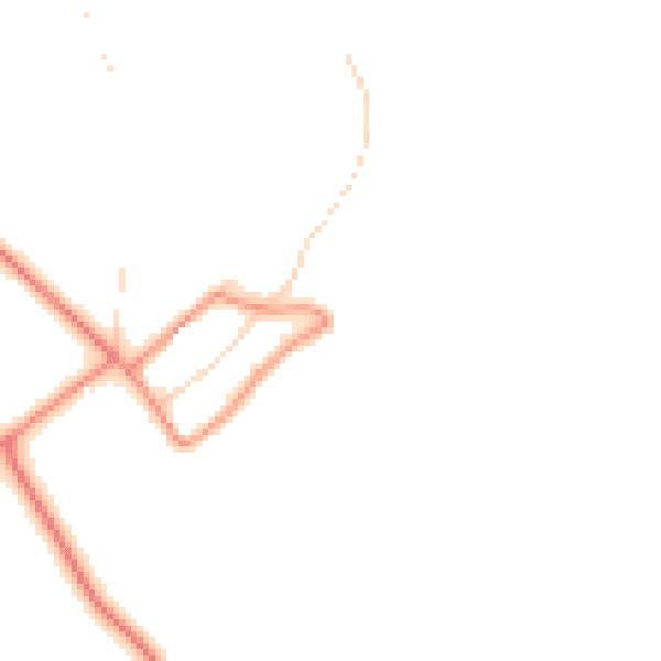 Daytime road noise heatmap for YO43 3LF