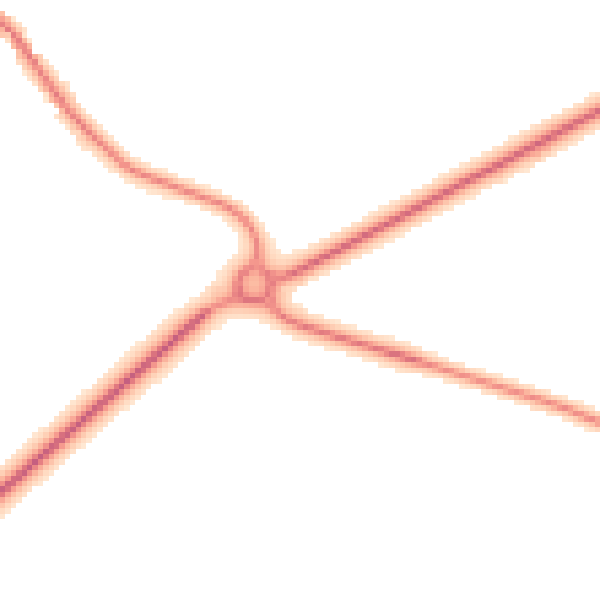 Night-time road noise heatmap for YO43 3PR