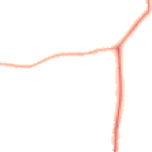 Night-time road noise heatmap for YO43 4DJ