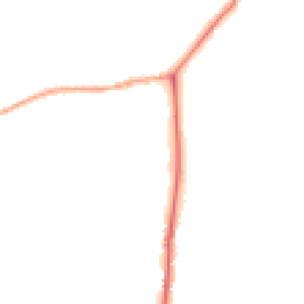 Night-time road noise heatmap for YO43 4EF