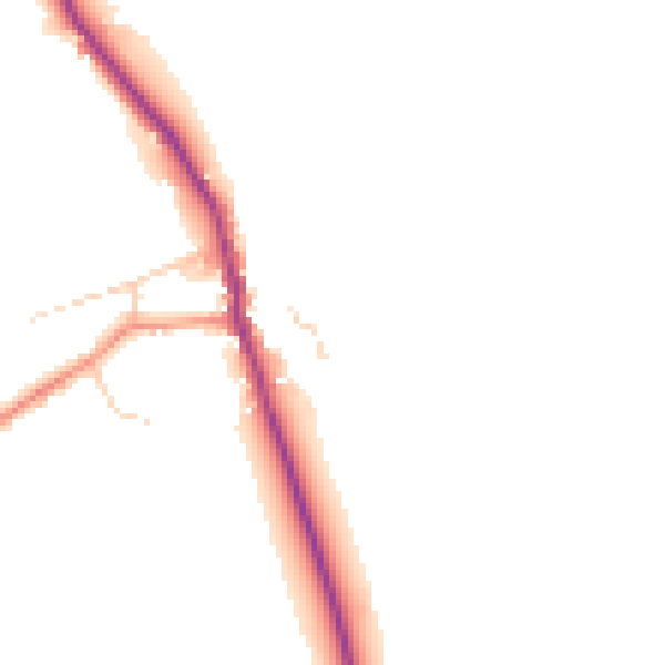 Daytime road noise heatmap for YO43 4RH