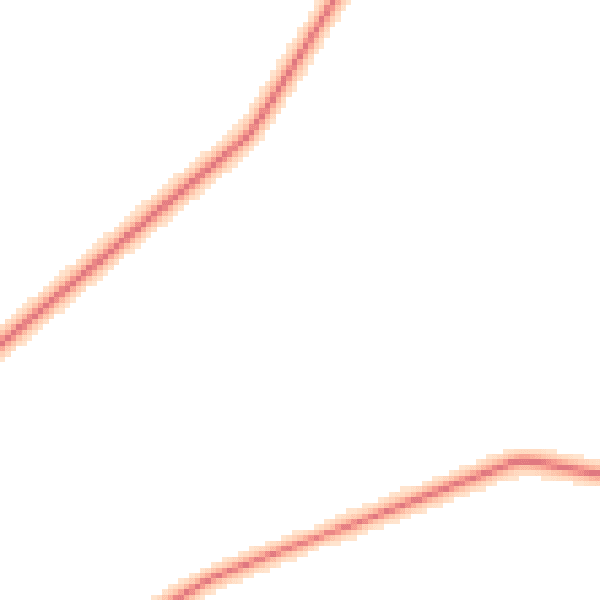 Daytime road noise heatmap for YO43 4TG