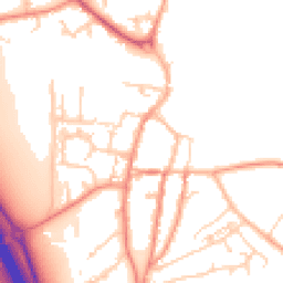 Daytime road noise heatmap for YO51 9AE