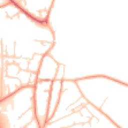 Daytime road noise heatmap for YO51 9AN