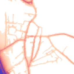 Daytime road noise heatmap for YO51 9AR