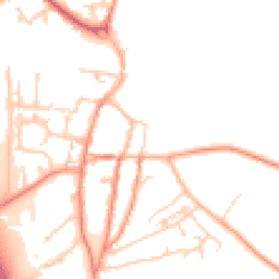 Daytime road noise heatmap for YO51 9AT