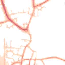 Daytime road noise heatmap for YO51 9BJ