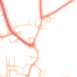 Daytime road noise heatmap for YO51 9BL