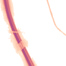 Night-time road noise heatmap for YO51 9BZ