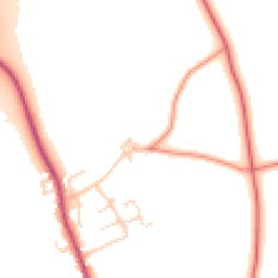 Daytime road noise heatmap for YO51 9DT
