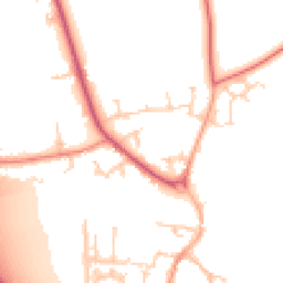 Daytime road noise heatmap for YO51 9FY