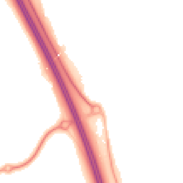 Night-time road noise heatmap for YO51 9JJ
