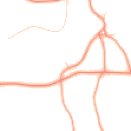 Daytime road noise heatmap for YO51 9PW