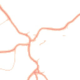 Daytime road noise heatmap for YO51 9QJ