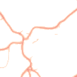 Daytime road noise heatmap for YO51 9QL