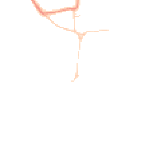 Daytime road noise heatmap for YO60 7HE