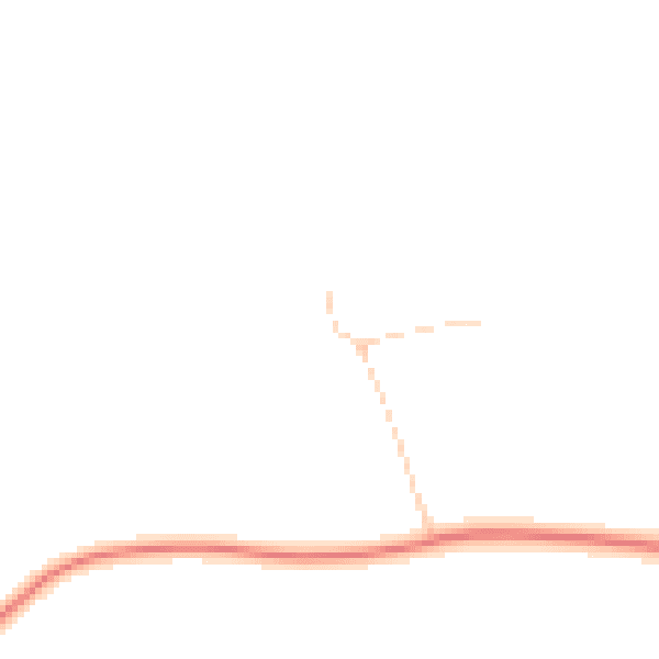 Daytime road noise heatmap for YO60 7LH