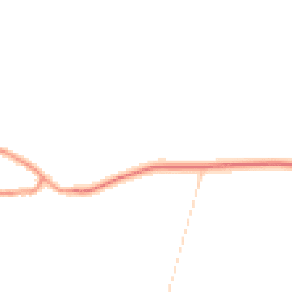 Daytime road noise heatmap for YO60 7QE