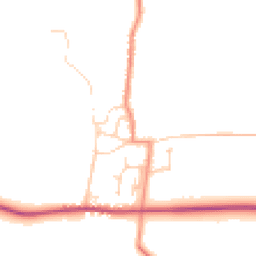 Daytime road noise heatmap for YO62 4AJ