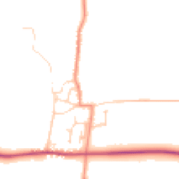 Daytime road noise heatmap for YO62 4BP