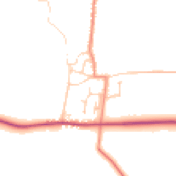 Daytime road noise heatmap for YO62 4BQ