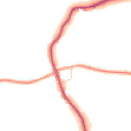 Daytime road noise heatmap for YO62 4JG