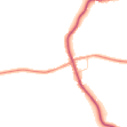 Daytime road noise heatmap for YO62 4JJ