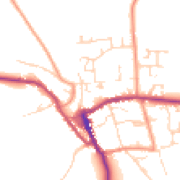 Daytime road noise heatmap for YO62 5AN