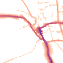 Daytime road noise heatmap for YO62 5AU