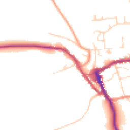 Daytime road noise heatmap for YO62 5AZ