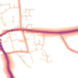 Daytime road noise heatmap for YO62 5DU