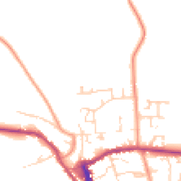 Daytime road noise heatmap for YO62 5HW