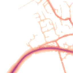 Daytime road noise heatmap for YO62 6FR