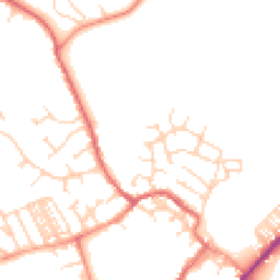 Daytime road noise heatmap for YO8 3AB