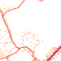 Daytime road noise heatmap for YO8 3AF