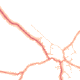 Daytime road noise heatmap for YO8 3FT