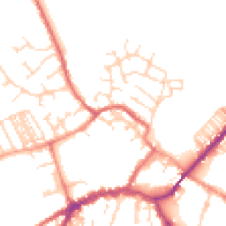 Daytime road noise heatmap for YO8 3GB
