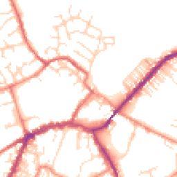 Daytime road noise heatmap for YO8 3JX