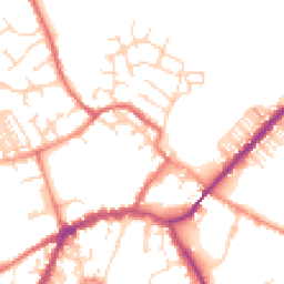 Daytime road noise heatmap for YO8 3JY