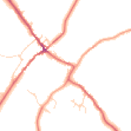 Daytime road noise heatmap for YO8 3SG