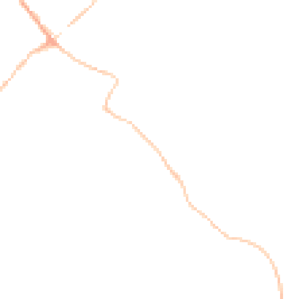 Night-time road noise heatmap for YO8 3SH