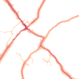 Daytime road noise heatmap for YO8 3TE