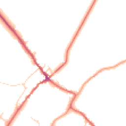 Daytime road noise heatmap for YO8 3TJ