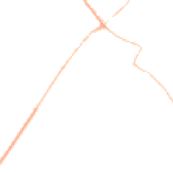 Night-time road noise heatmap for YO8 3UG