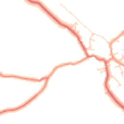 Daytime road noise heatmap for YO8 3UY