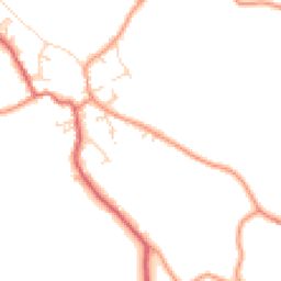 Daytime road noise heatmap for YO8 3WJ