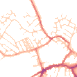 Daytime road noise heatmap for YO8 3YU